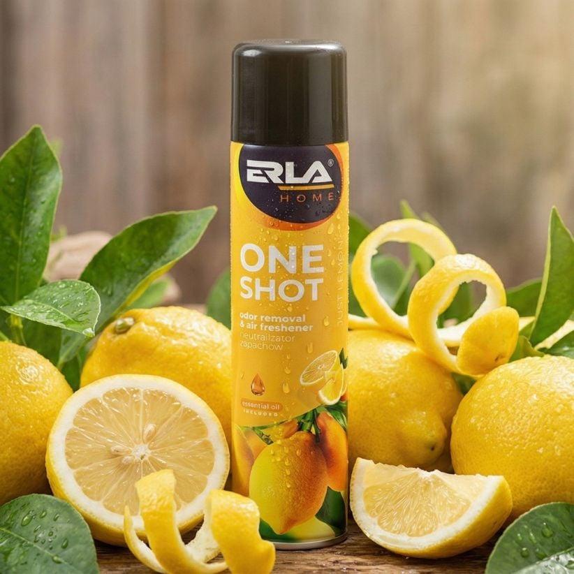 معطر منزلي جست ليمون – ERLA ONE SHOT JUST LEMON 600ML